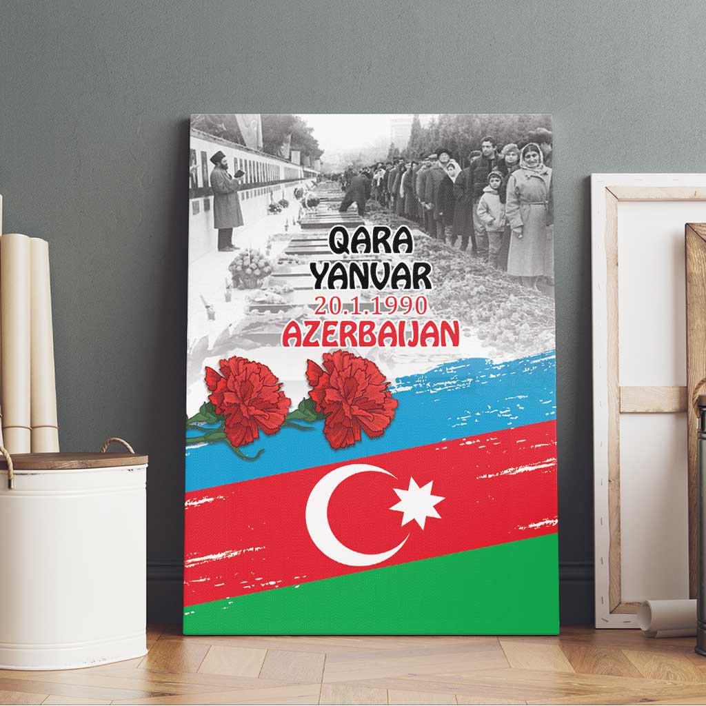 Azerbaijan Qara Yanvar Canvas Wall Art with Flag Style LT9 - Wonder Print Shop