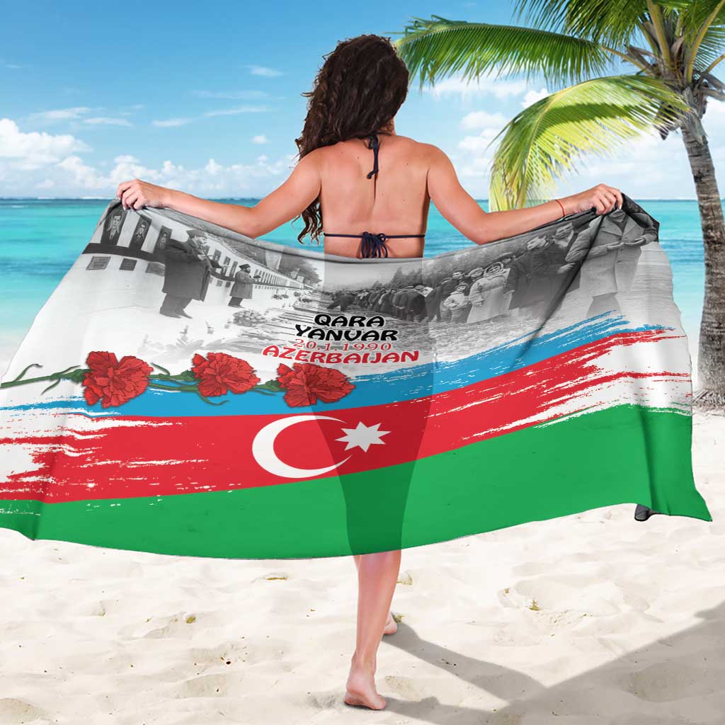 Azerbaijan Qara Yanvar Sarong with Flag Style - Wonder Print Shop