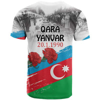 Azerbaijan Qara Yanvar T Shirt with Flag Style - Wonder Print Shop
