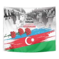 Azerbaijan Qara Yanvar Tapestry with Flag Style - Wonder Print Shop