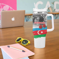 Azerbaijan Qara Yanvar Tumbler With Handle with Flag Style - Wonder Print Shop