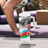 Azerbaijan Qara Yanvar Tumbler With Handle with Flag Style - Wonder Print Shop