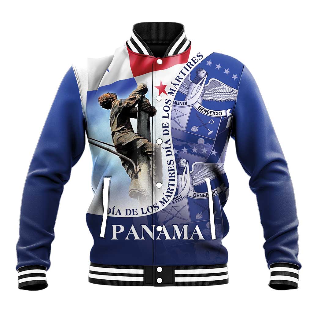 Panama Dia de los Martires Baseball Jacket Panama Martyrs' Day Raises Flag LT9 - Wonder Print Shop