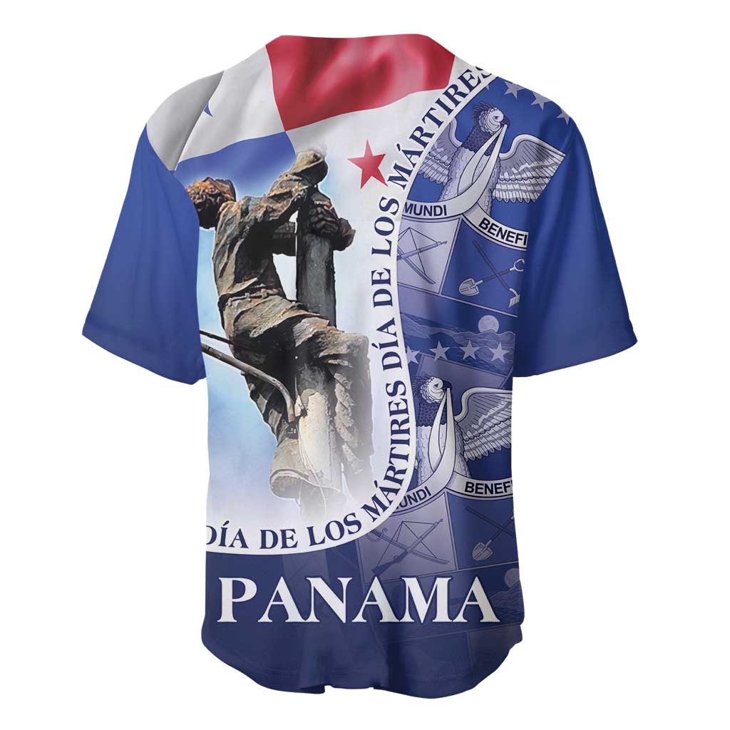 Panama Dia de los Martires Baseball Jersey Panama Martyrs' Day Raises Flag LT9 - Wonder Print Shop