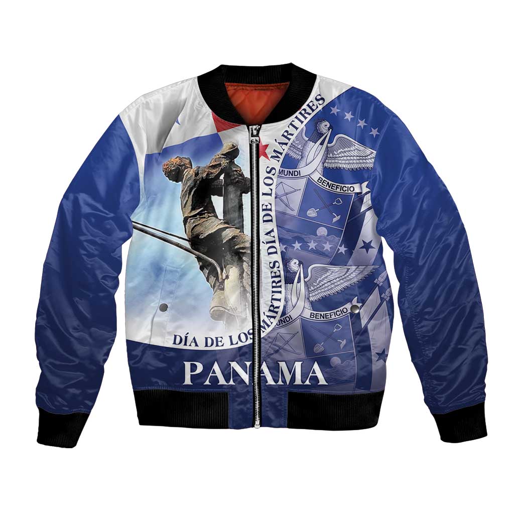 Panama Dia de los Martires Bomber Jacket Panama Martyrs' Day Raises Flag LT9 - Wonder Print Shop