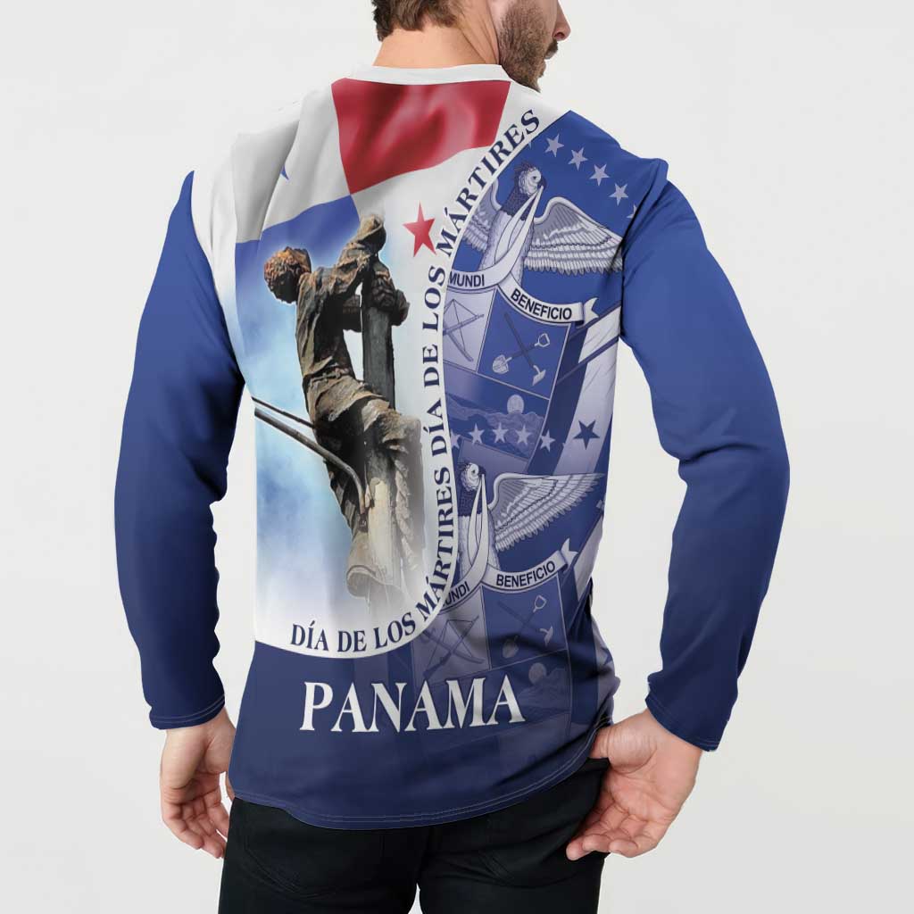 Panama Dia de los Martires Button Sweatshirt Panama Martyrs' Day Raises Flag LT9 - Wonder Print Shop