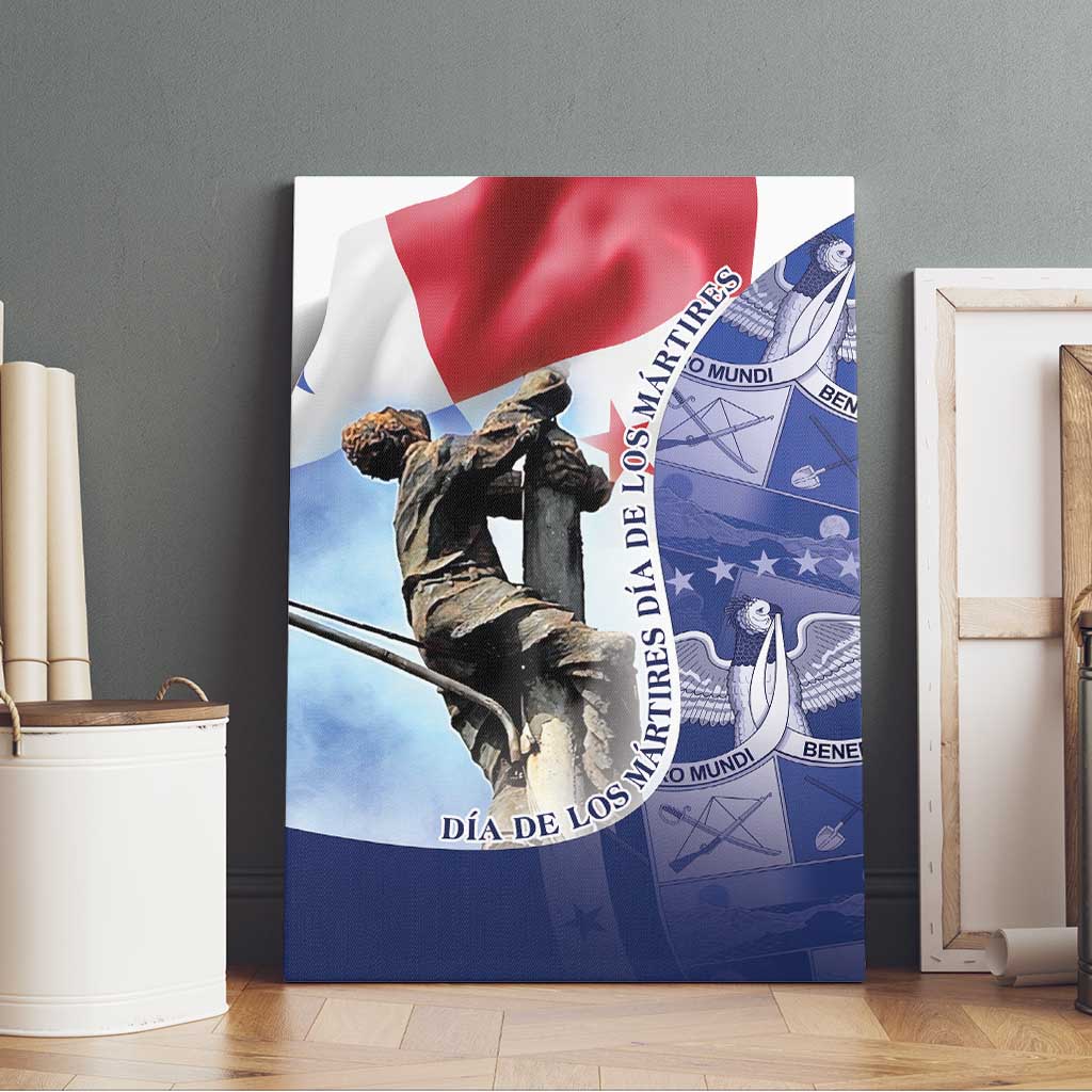 Panama Dia de los Martires Canvas Wall Art Panama Martyrs' Day Raises Flag LT9 - Wonder Print Shop