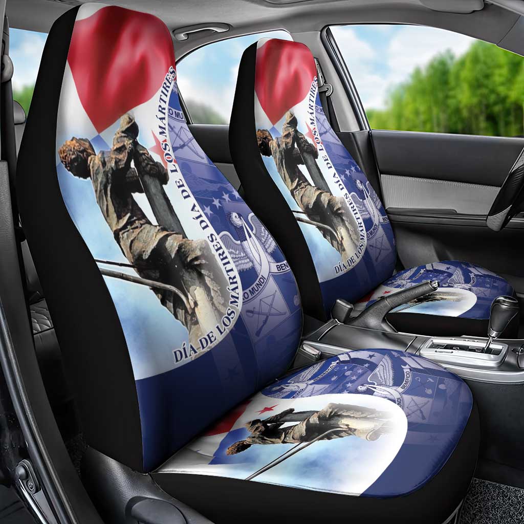 Panama Dia de los Martires Car Seat Cover Panama Martyrs' Day Raises Flag LT9 - Wonder Print Shop