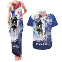 Panama Dia de los Martires Couples Matching Tank Maxi Dress and Hawaiian Shirt Panama Martyrs' Day Raises Flag LT9 - Wonder Print Shop