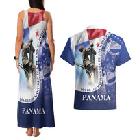 Panama Dia de los Martires Couples Matching Tank Maxi Dress and Hawaiian Shirt Panama Martyrs' Day Raises Flag LT9 - Wonder Print Shop