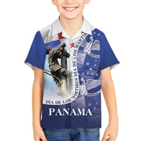 Panama Dia de los Martires Family Matching Long Sleeve Bodycon Dress and Hawaiian Shirt Panama Martyrs' Day Raises Flag LT9 - Wonder Print Shop
