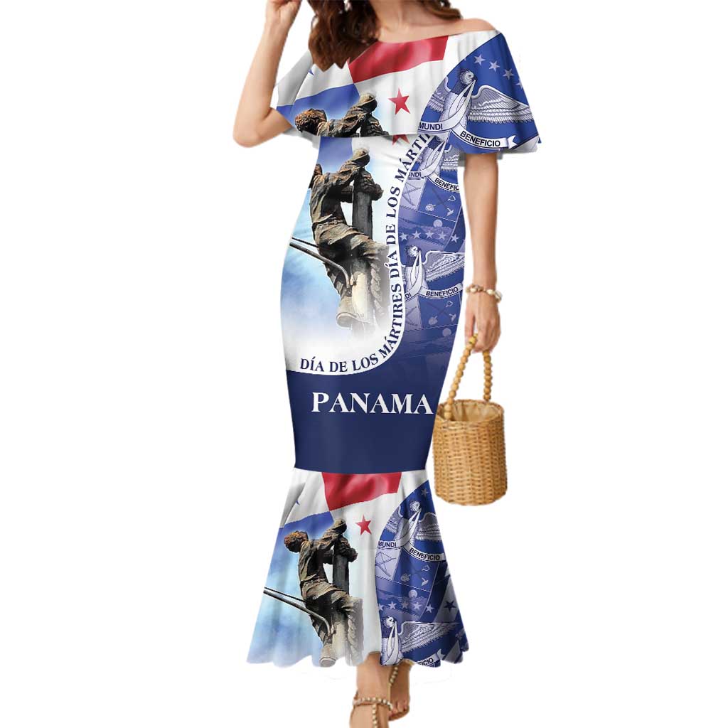 Panama Dia de los Martires Family Matching Mermaid Dress and Hawaiian Shirt Panama Martyrs' Day Raises Flag LT9 - Wonder Print Shop