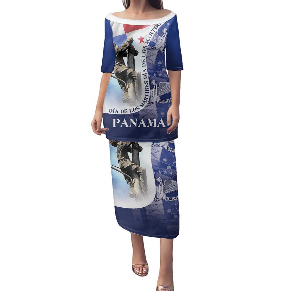 Panama Dia de los Martires Family Matching Puletasi and Hawaiian Shirt Panama Martyrs' Day Raises Flag - Wonder Print Shop