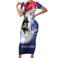 Panama Dia de los Martires Family Matching Short Sleeve Bodycon Dress and Hawaiian Shirt Panama Martyrs' Day Raises Flag - Wonder Print Shop