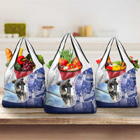 Panama Dia de los Martires Grocery Bag Panama Martyrs' Day Raises Flag