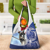 Panama Dia de los Martires Grocery Bag Panama Martyrs' Day Raises Flag