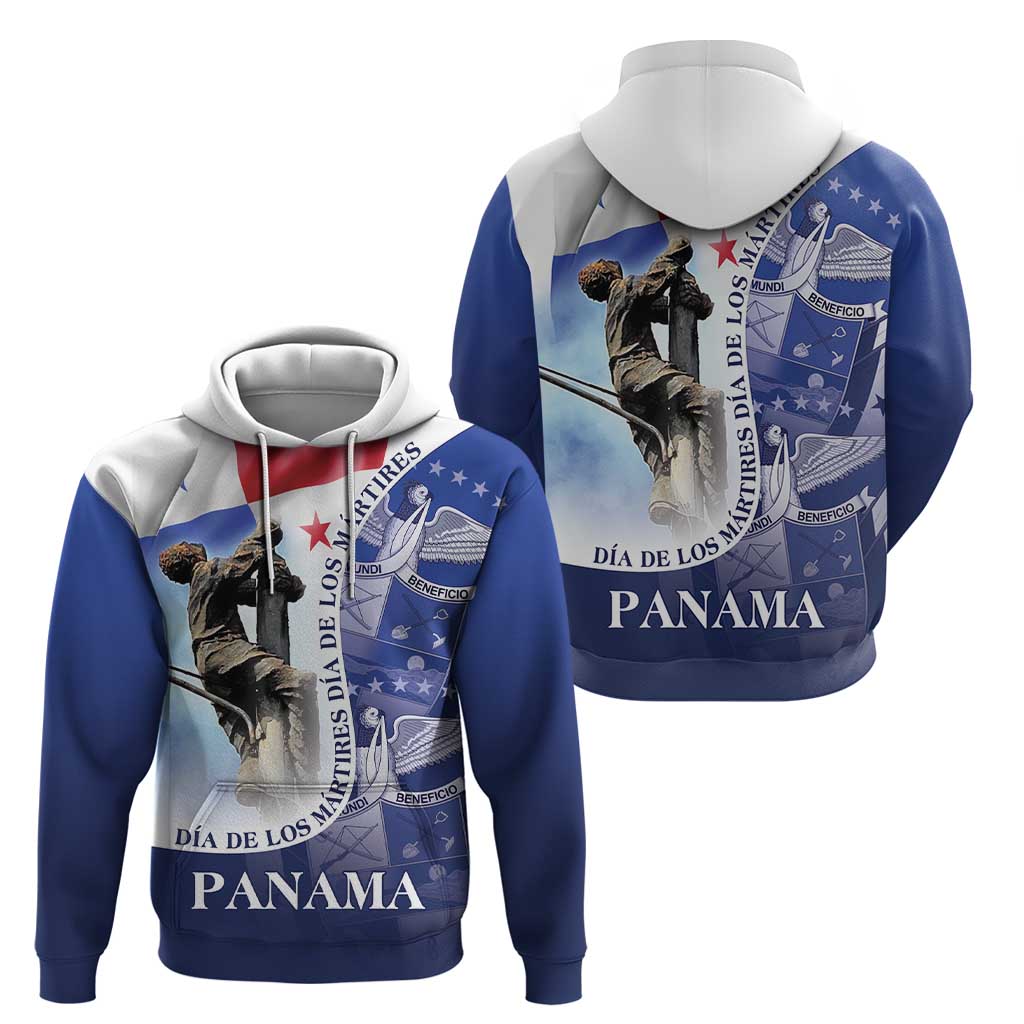 Panama Dia de los Martires Hoodie Panama Martyrs' Day Raises Flag - Wonder Print Shop