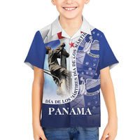 Panama Dia de los Martires Kid Hawaiian Shirt Panama Martyrs' Day Raises Flag - Wonder Print Shop