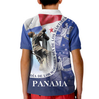 Panama Dia de los Martires Kid Polo Shirt Panama Martyrs' Day Raises Flag - Wonder Print Shop