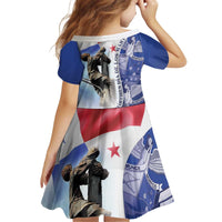 Panama Dia de los Martires Kid Short Sleeve Dress Panama Martyrs' Day Raises Flag - Wonder Print Shop