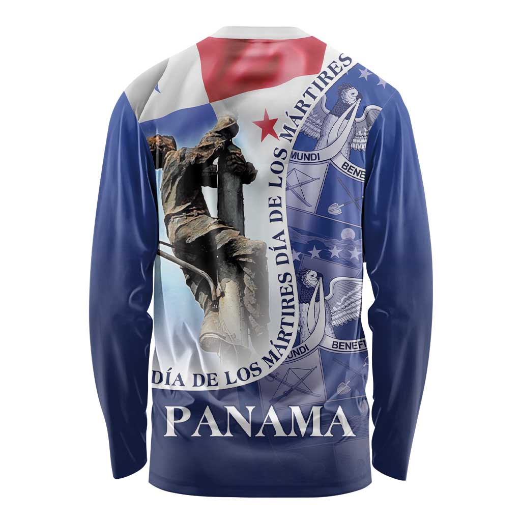 Panama Dia de los Martires Long Sleeve Shirt Panama Martyrs' Day Raises Flag - Wonder Print Shop