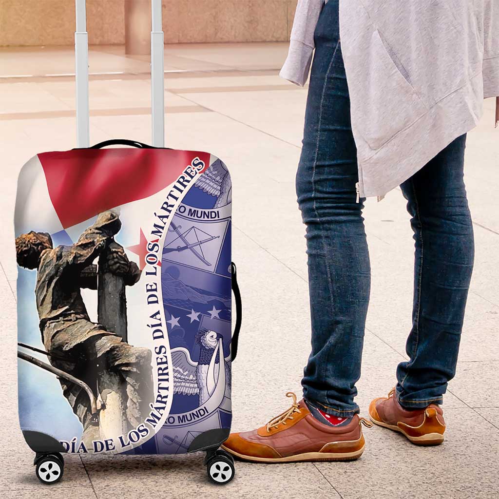 Panama Dia de los Martires Luggage Cover Panama Martyrs' Day Raises Flag - Wonder Print Shop