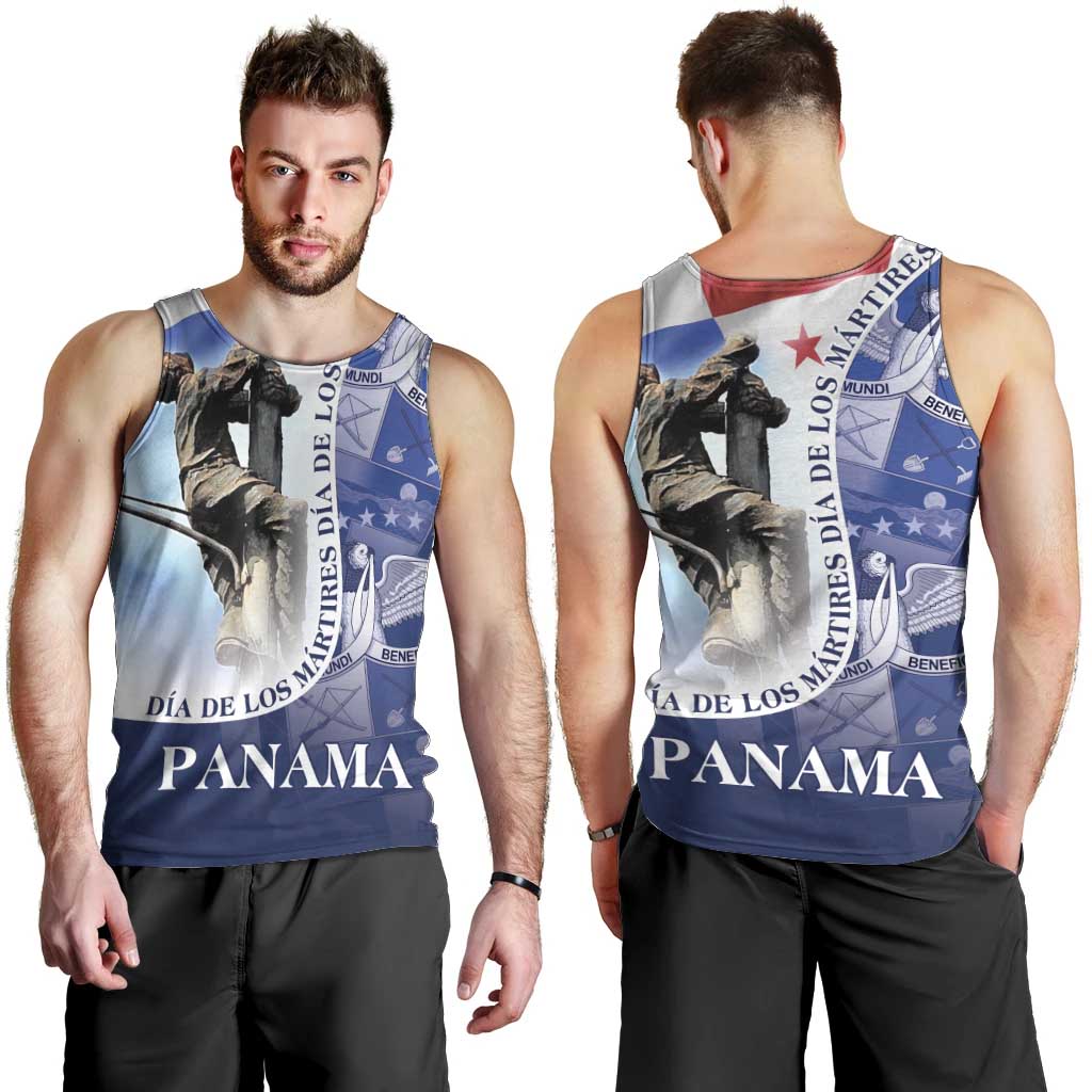 Panama Dia de los Martires Men Tank Top Panama Martyrs' Day Raises Flag - Wonder Print Shop