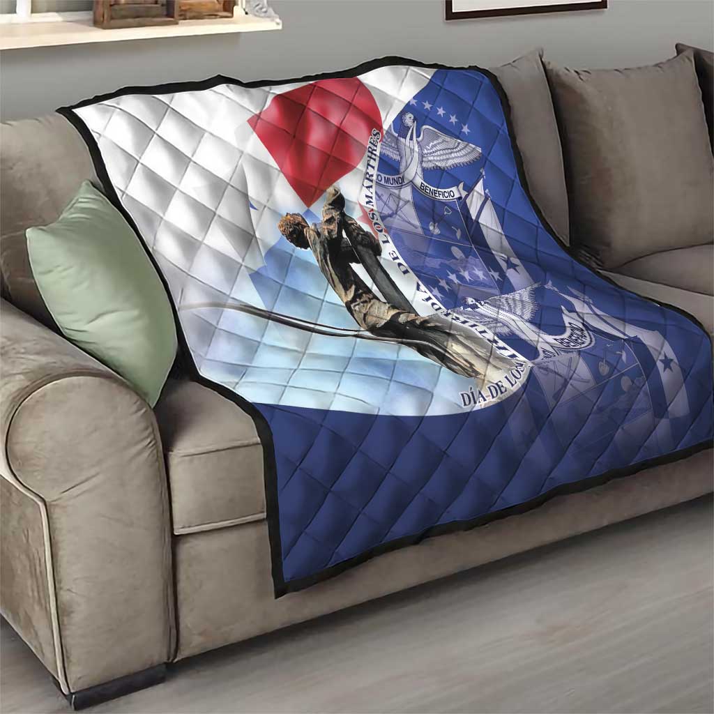 Panama Dia de los Martires Quilt Panama Martyrs' Day Raises Flag - Wonder Print Shop