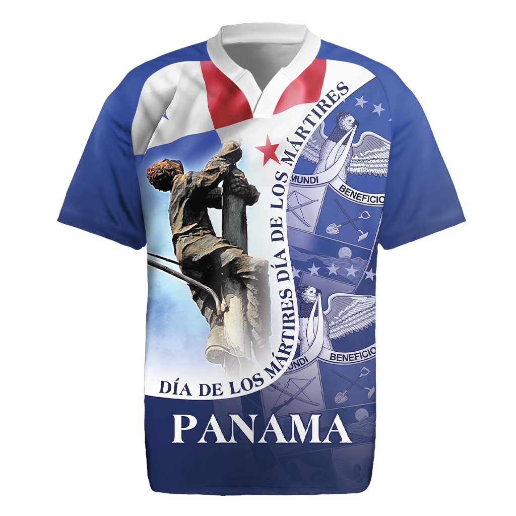 Panama Dia de los Martires Rugby Jersey Panama Martyrs' Day Raises Flag - Wonder Print Shop