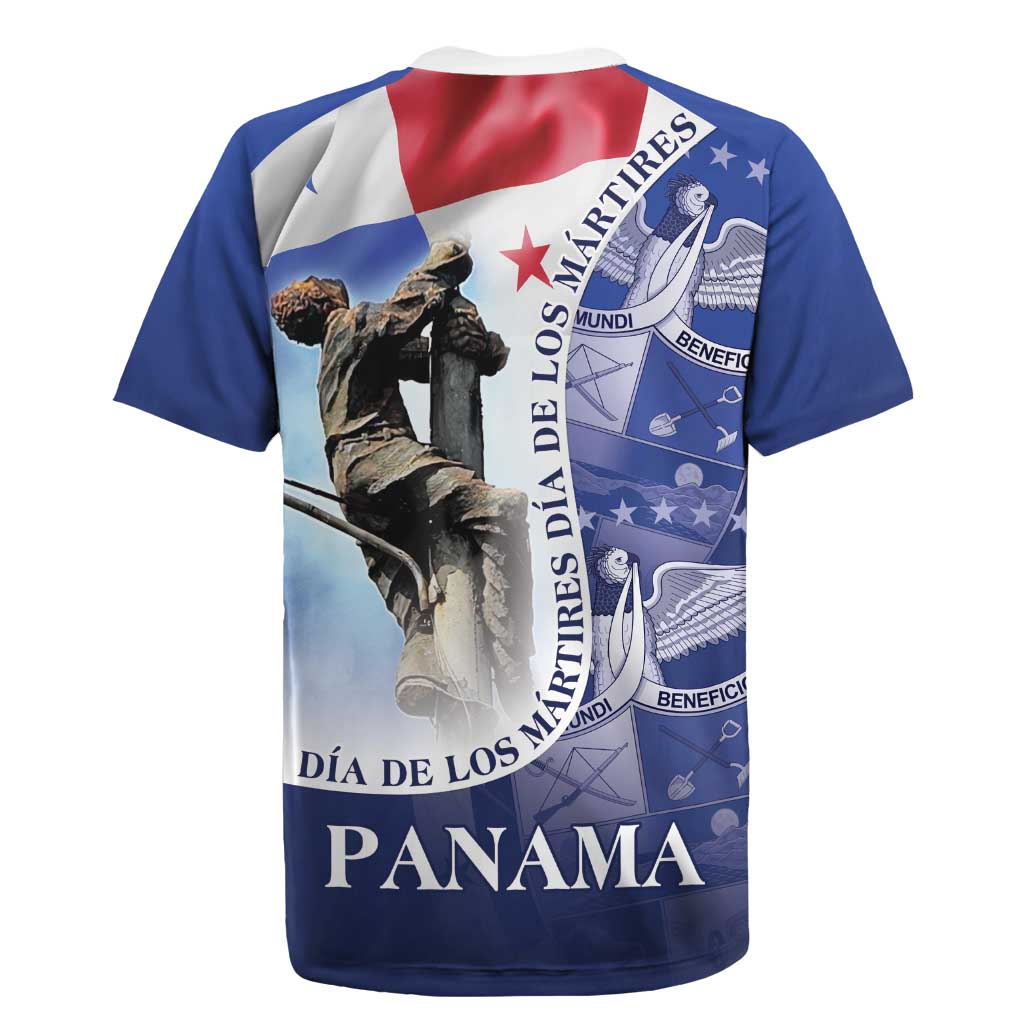 Panama Dia de los Martires Rugby Jersey Panama Martyrs' Day Raises Flag - Wonder Print Shop