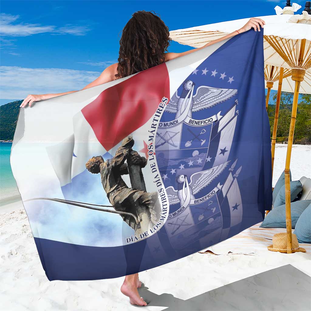 Panama Dia de los Martires Sarong Panama Martyrs' Day Raises Flag - Wonder Print Shop