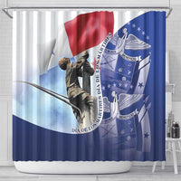 Panama Dia de los Martires Shower Curtain Panama Martyrs' Day Raises Flag