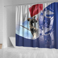 Panama Dia de los Martires Shower Curtain Panama Martyrs' Day Raises Flag