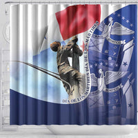 Panama Dia de los Martires Shower Curtain Panama Martyrs' Day Raises Flag