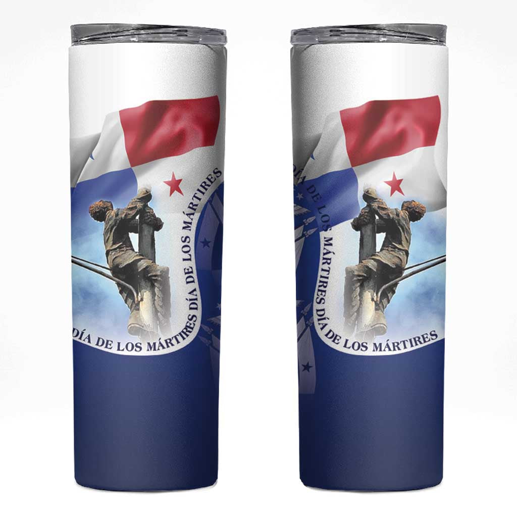 Panama Dia de los Martires Skinny Tumbler Panama Martyrs' Day Raises Flag - Wonder Print Shop