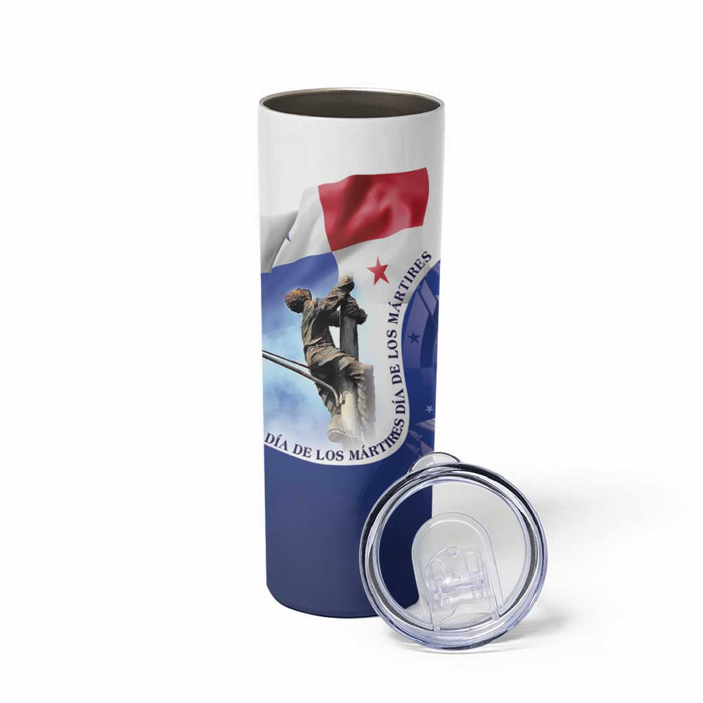 Panama Dia de los Martires Skinny Tumbler Panama Martyrs' Day Raises Flag - Wonder Print Shop