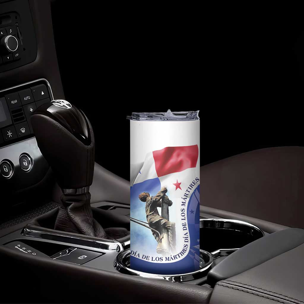 Panama Dia de los Martires Skinny Tumbler Panama Martyrs' Day Raises Flag - Wonder Print Shop