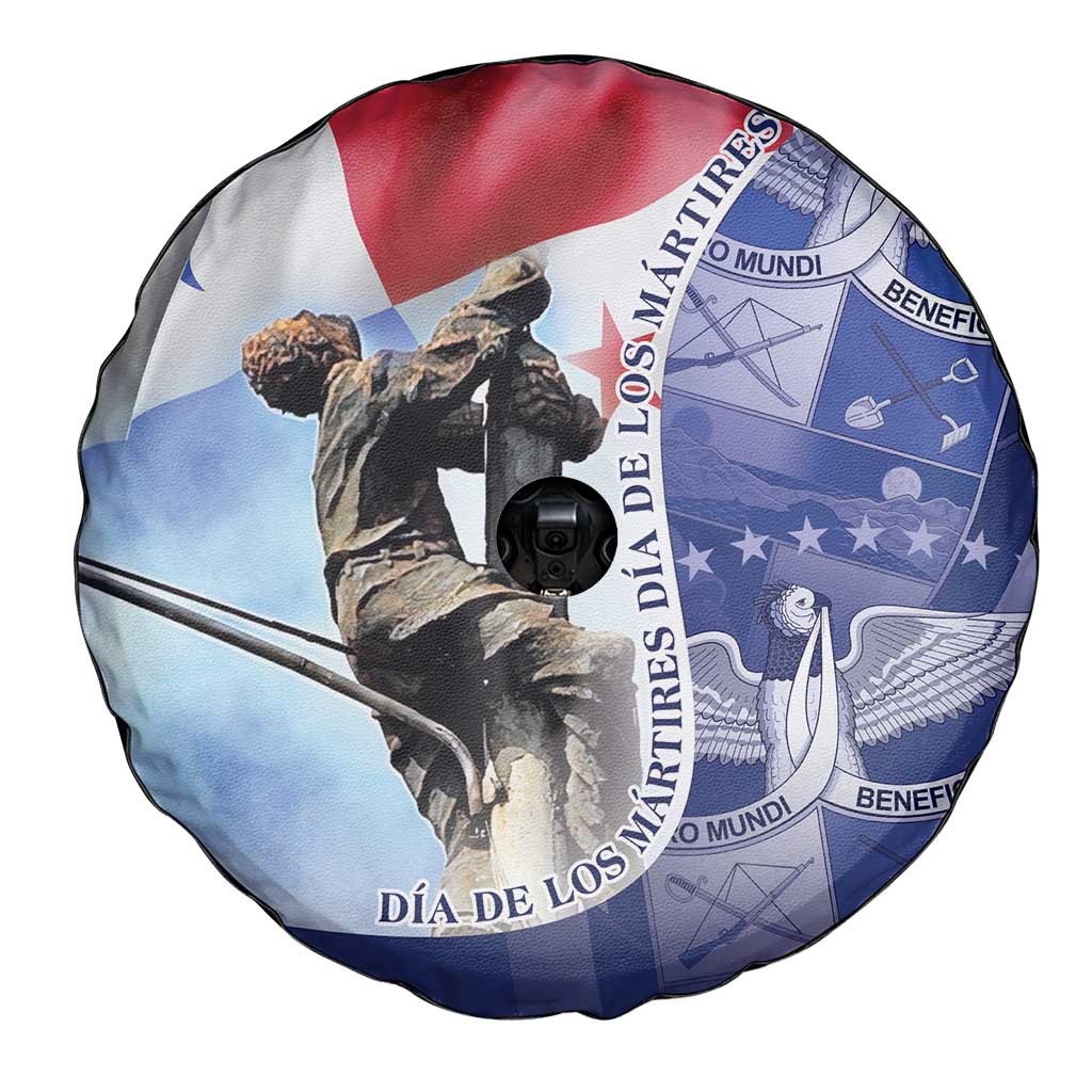 Panama Dia de los Martires Spare Tire Cover Panama Martyrs' Day Raises Flag - Wonder Print Shop