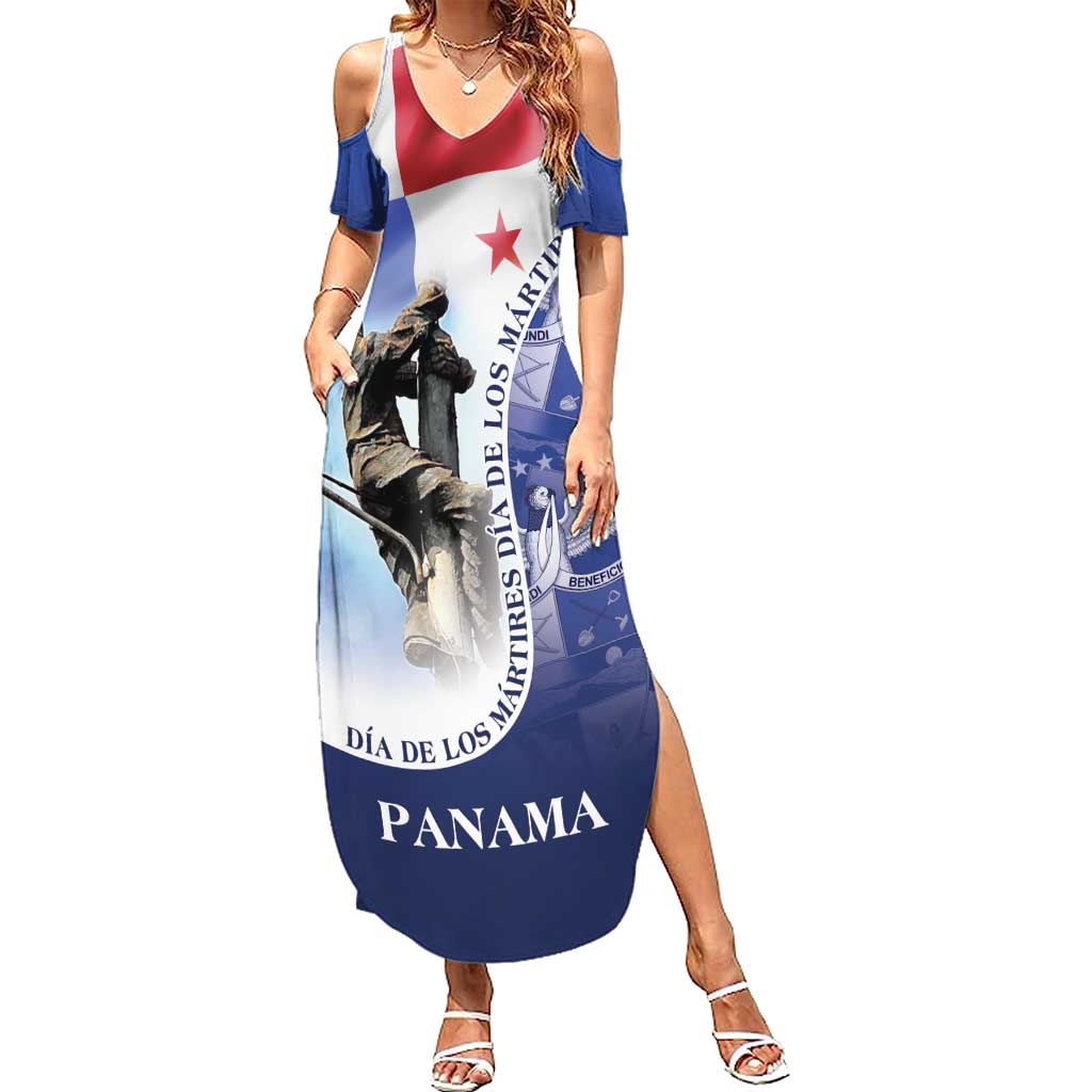 Panama Dia de los Martires Summer Maxi Dress Panama Martyrs' Day Raises Flag - Wonder Print Shop