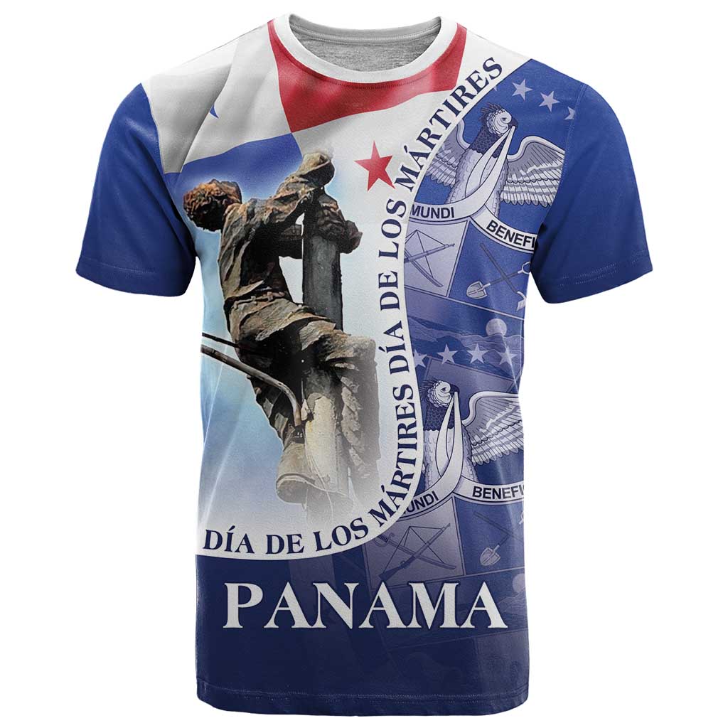 Panama Dia de los Martires T Shirt Panama Martyrs' Day Raises Flag - Wonder Print Shop