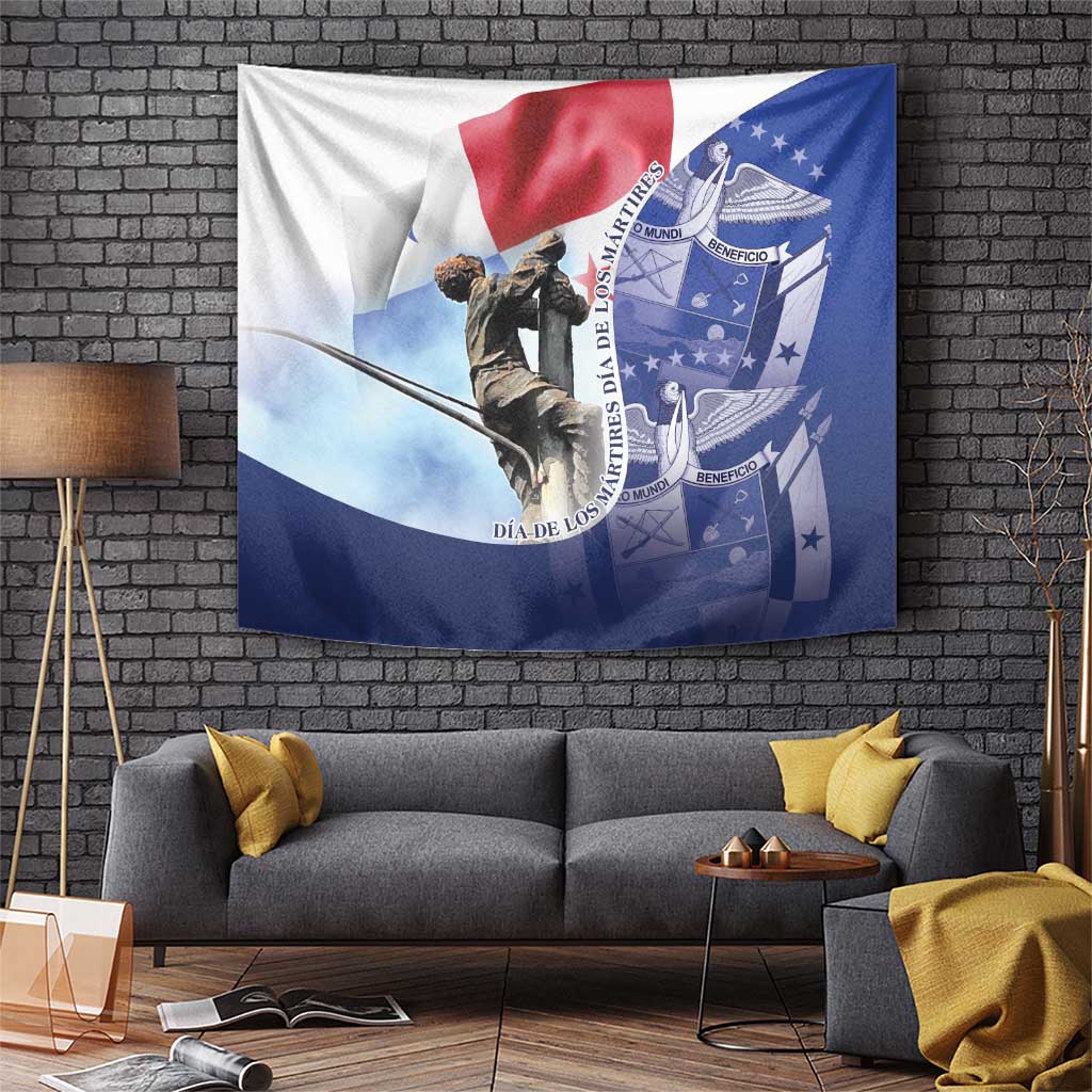 Panama Dia de los Martires Tapestry Panama Martyrs' Day Raises Flag - Wonder Print Shop
