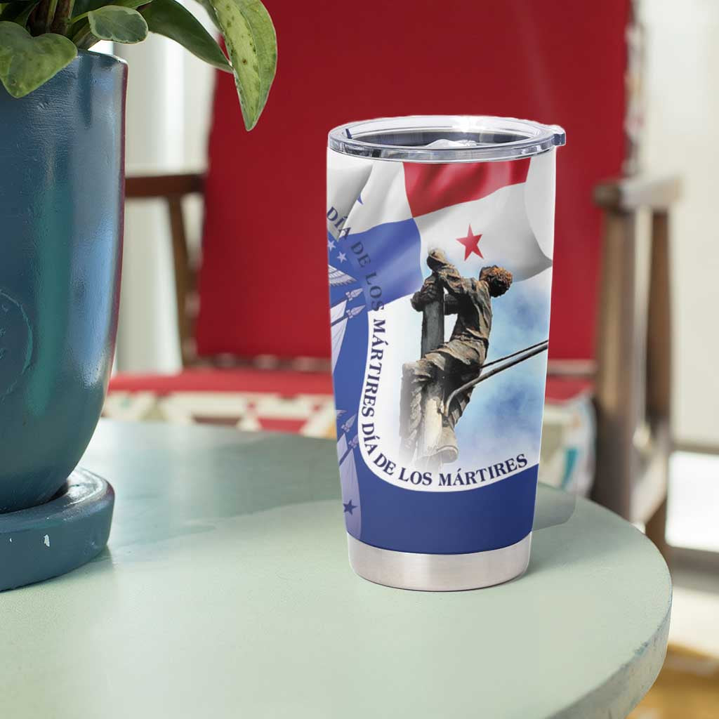 Panama Dia de los Martires Tumbler Cup Panama Martyrs' Day Raises Flag - Wonder Print Shop