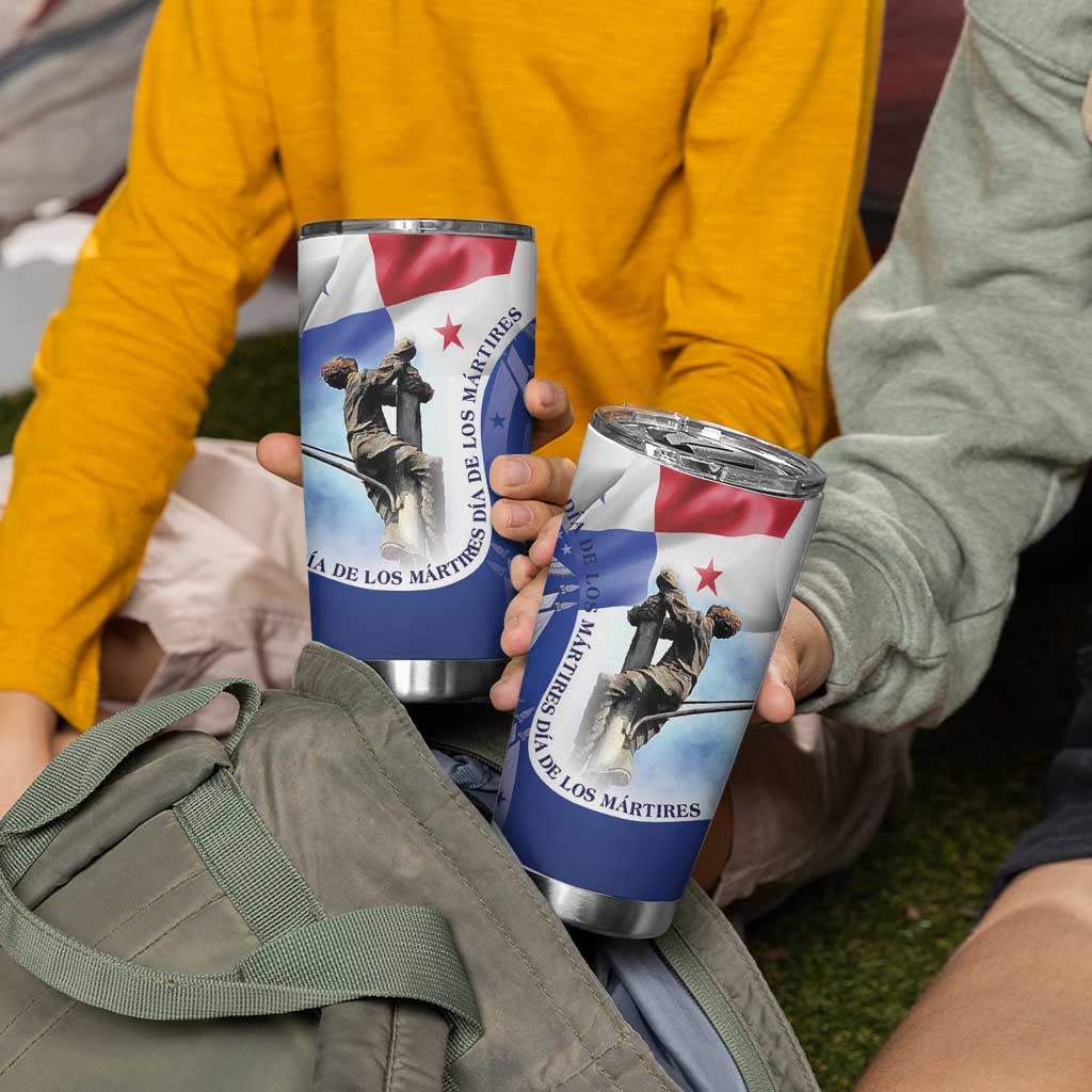 Panama Dia de los Martires Tumbler Cup Panama Martyrs' Day Raises Flag - Wonder Print Shop