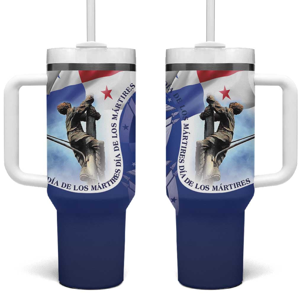 Panama Dia de los Martires Tumbler With Handle Panama Martyrs' Day Raises Flag - Wonder Print Shop
