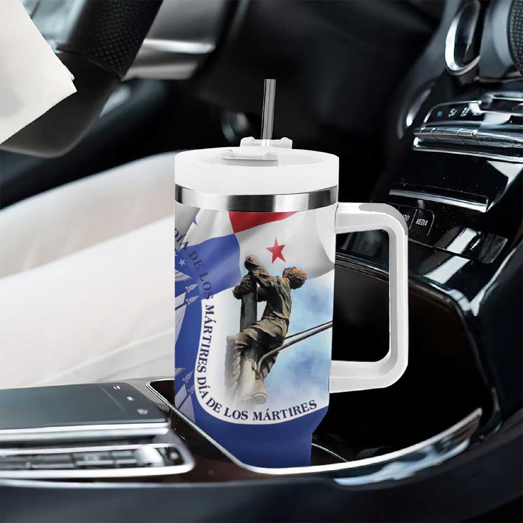 Panama Dia de los Martires Tumbler With Handle Panama Martyrs' Day Raises Flag - Wonder Print Shop