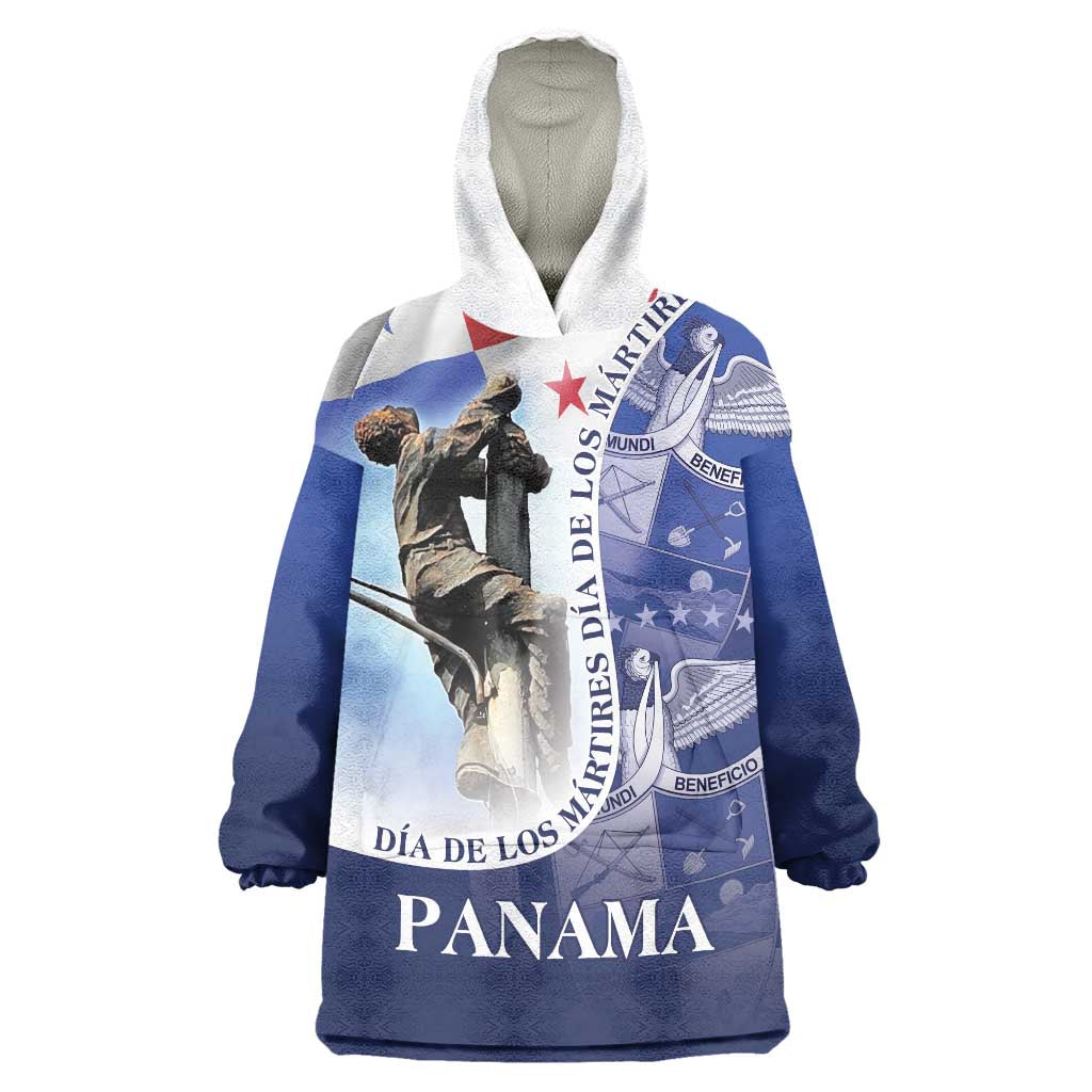 Panama Dia de los Martires Wearable Blanket Hoodie Panama Martyrs' Day Raises Flag - Wonder Print Shop