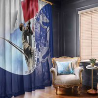 Panama Dia de los Martires Window Curtain Panama Martyrs' Day Raises Flag - Wonder Print Shop