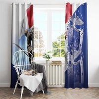 Panama Dia de los Martires Window Curtain Panama Martyrs' Day Raises Flag - Wonder Print Shop