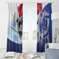 Panama Dia de los Martires Window Curtain Panama Martyrs' Day Raises Flag - Wonder Print Shop