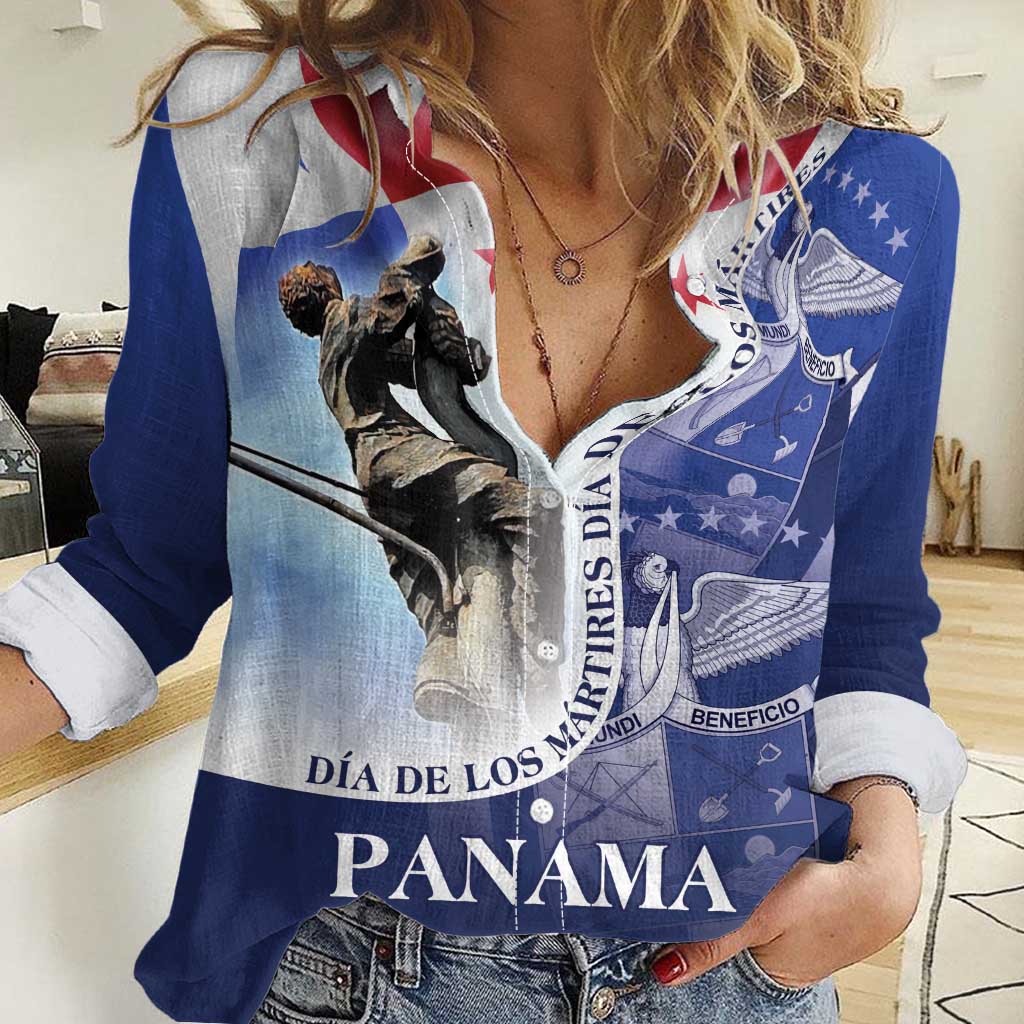 Panama Dia de los Martires Women Casual Shirt Panama Martyrs' Day Raises Flag - Wonder Print Shop